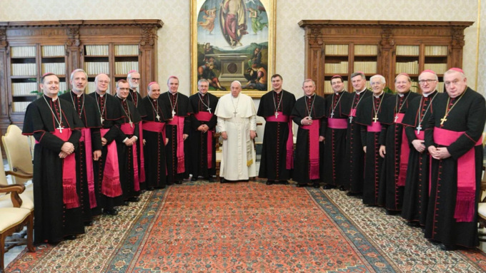 I Vescovi Piemontesi a Roma da Papa Francesco