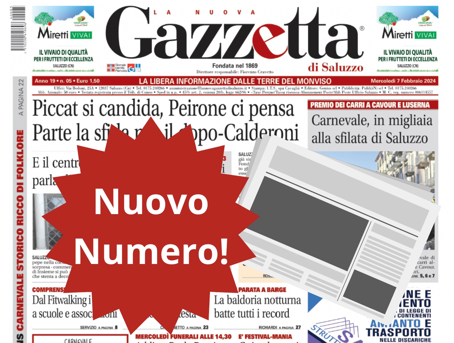 Saluzzo Nuovo Numero Del Febbraio In Edicola