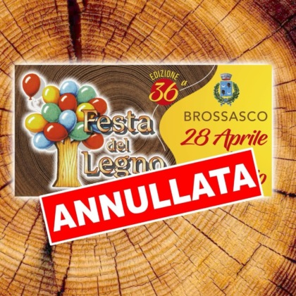 Annullato il mercoledì della Festa del Legno di Brossasco