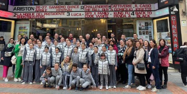 Le giovani atlete della Ginnastica Saluzzo a Sanremo
