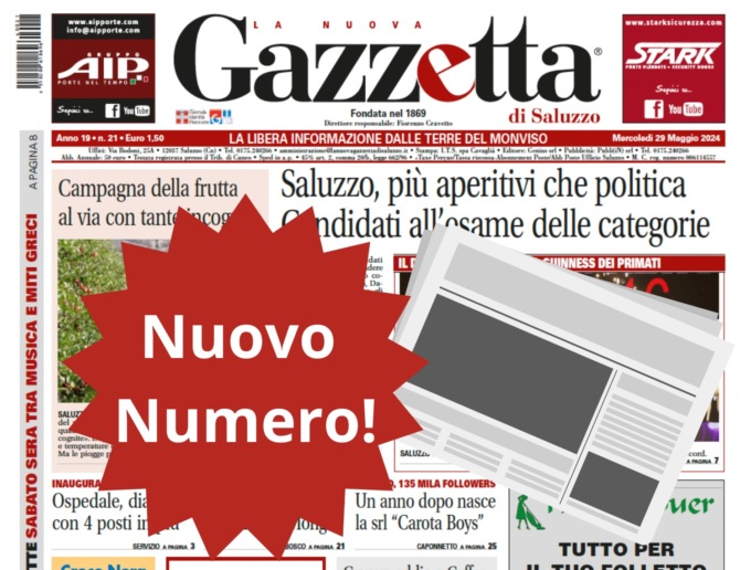 Nuovo Numero del 29 maggio in Edicola!