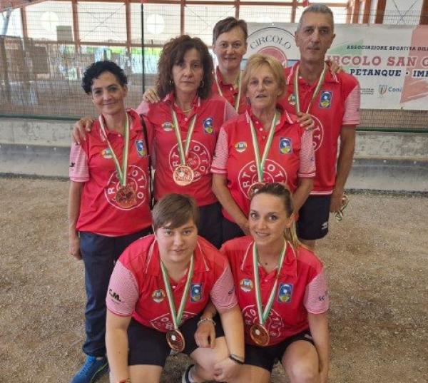 Petanque di promozione bronzo all’Auxilium rosa