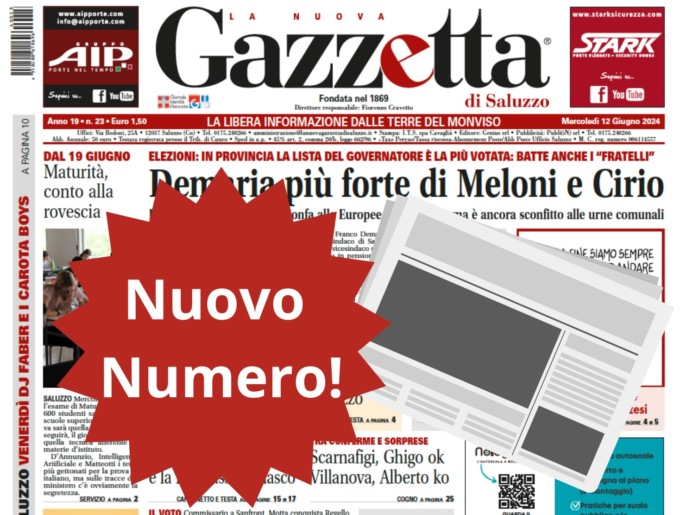 Nuovo Numero del 12 giugno in Edicola!