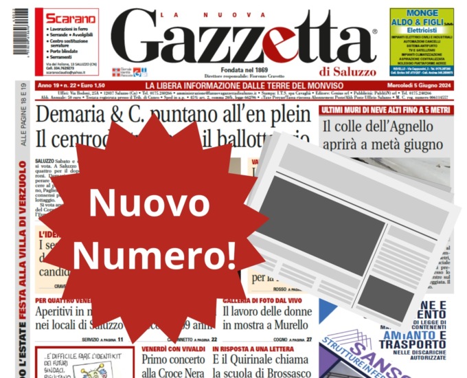 Nuovo Numero del 5 giugno in Edicola!