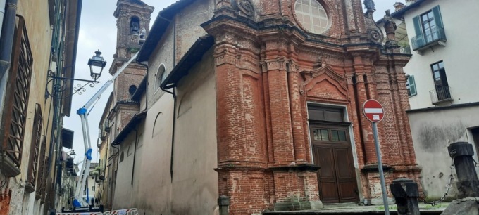 Fulmine colpisce la Croce Nera di Saluzzo