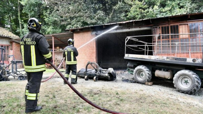 Incendio all’Istituto agrario di Verzuolo