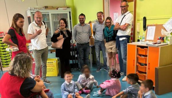 Asilo, si parte: il saluto del Sindaco