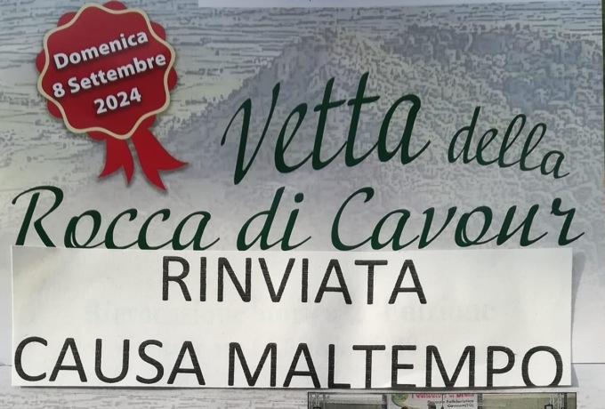 Rinviata la Rievocazione sulla Vetta della Rocca di Cavour