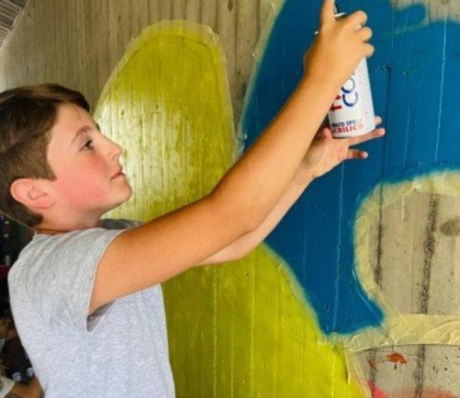 Murales per decorare la sede Pro loco