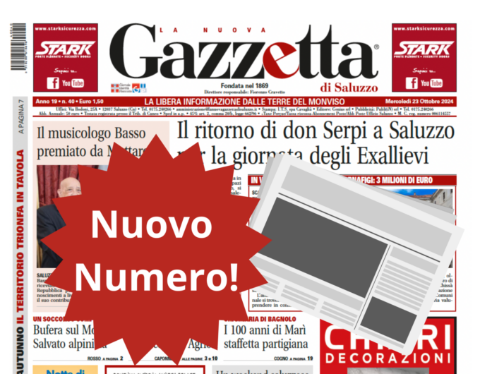 Nuovo Numero del 23 ottobre in Edicola!
