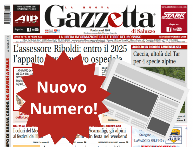 Nuovo Numero del 9 ottobre in Edicola!