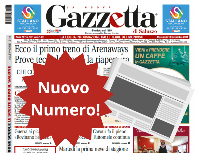 Nuovo Numero del 13 novembre in Edicola!