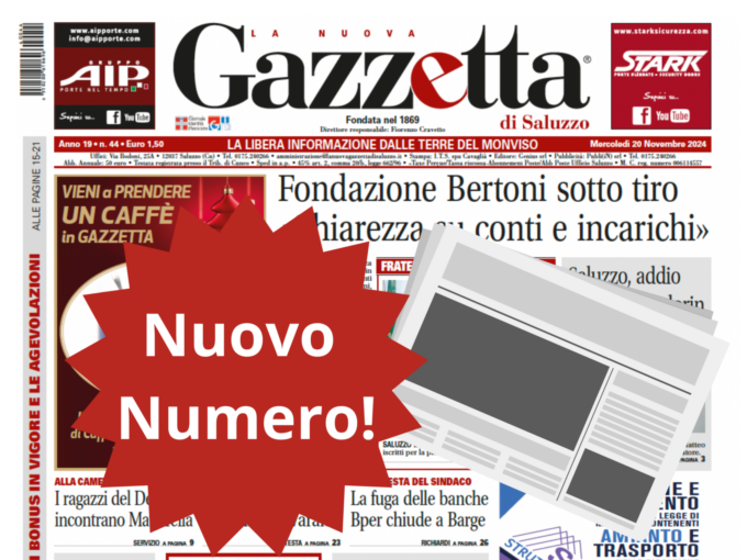 Nuovo Numero del 20 novembre in Edicola!