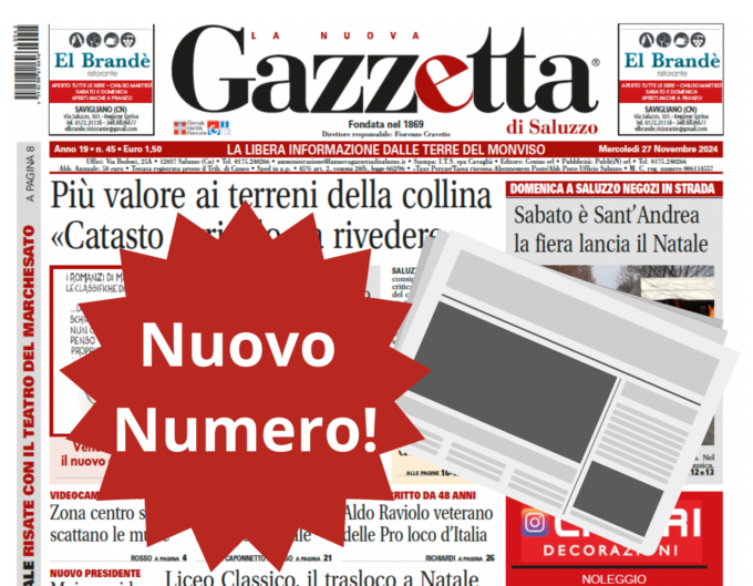 Nuovo Numero del 27 novembre in Edicola!