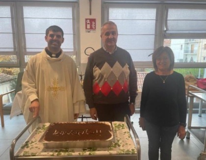 Sanfront, benvenuto della casa di riposo al nuovo parroco