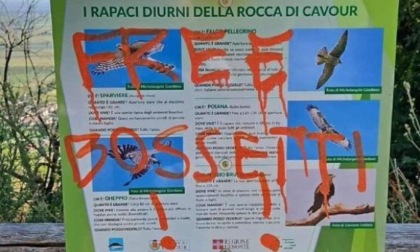 Vandalismo sulla Rocca di Cavour