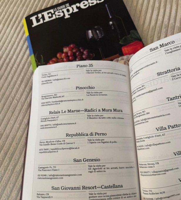 La Castellana di Saluzzo nelle Guide de l’Espresso