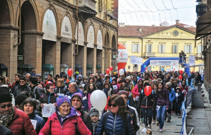 L’invasione pacifica del fitwalking a Saluzzo