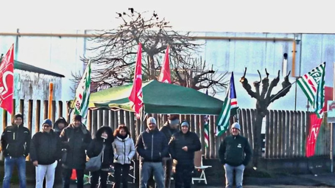 Sciopero per i lavoratori della Aimaretti di Villafranca Piemonte