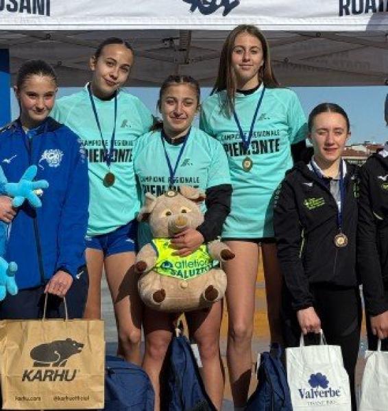 Atl. Saluzzo e Val Varaita staffette regine a Cuneo