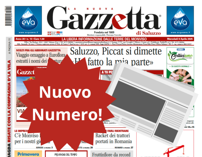 Nuovo Numero del 9 aprile in Edicola!