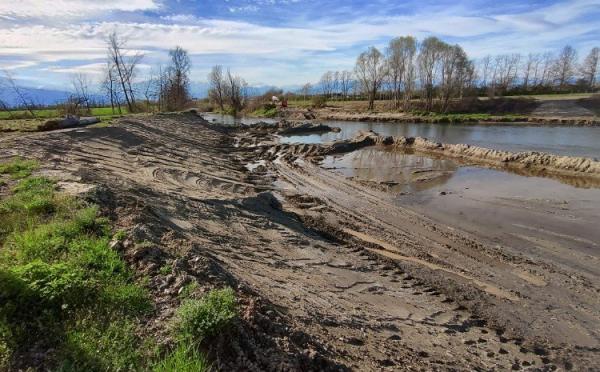 Partiti i lavori lungo il Po 400 m tra Moretta e Cardè