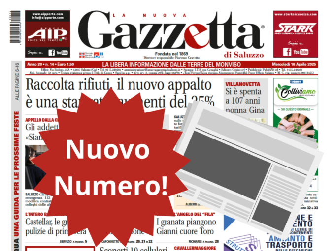 Nuovo Numero del 16 aprile in Edicola!