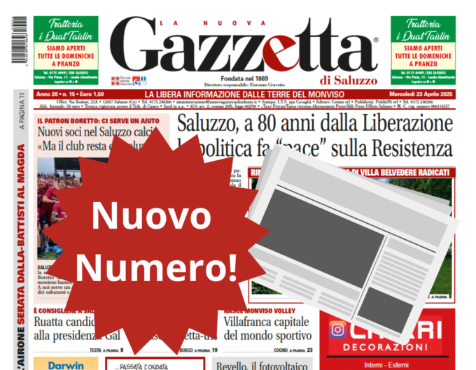 Nuovo Numero del 23 aprile in Edicola!