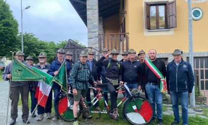 Due alpini bagnolesi all'Adunata di Biella in Tandem
