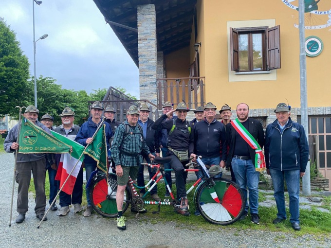 Due alpini bagnolesi all’Adunata di Biella in Tandem