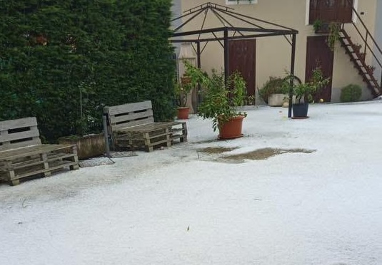 Violenta grandinata a Bagnolo, Barge e Cavour