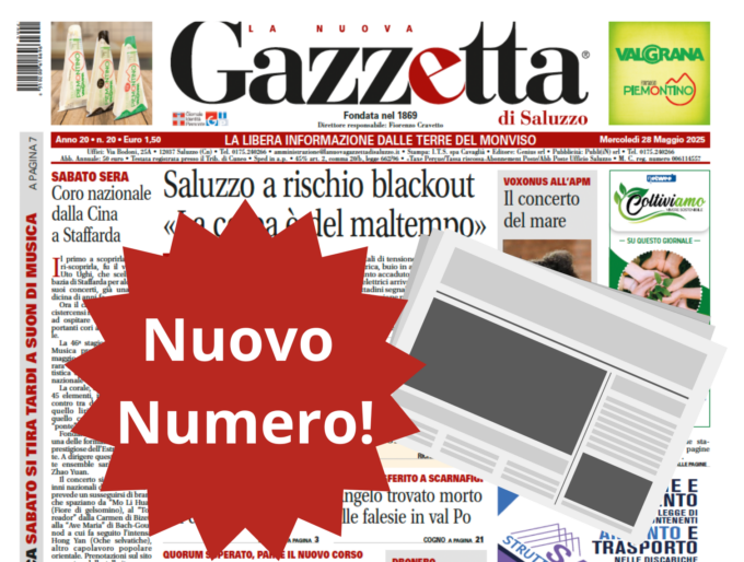 Nuovo Numero del 28 maggio in Edicola!