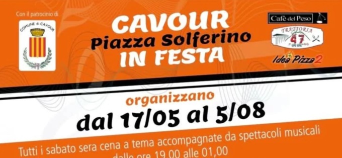 Da sabato 17 maggio l’estate caovurese sarà in Piazza Solferino