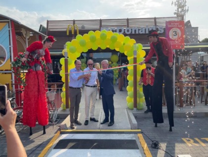 Inaugurato il nuovo Mc Donald’s sotto la Rocca