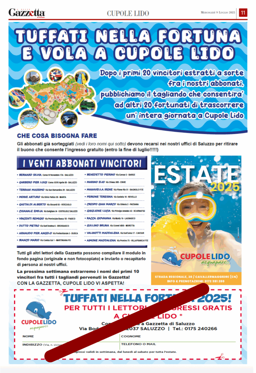 tuffati fortuna sbarrato estate gazzetta