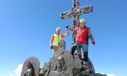 Lucio, Mario e quegli 80 anni festeggiati sulla vetta del Monviso