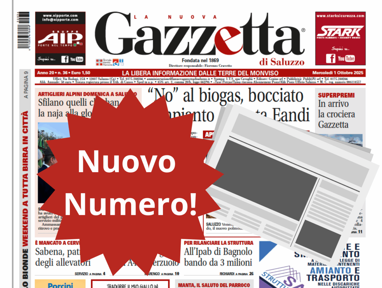Nuovo Numero del 1 ottobre in Edicola