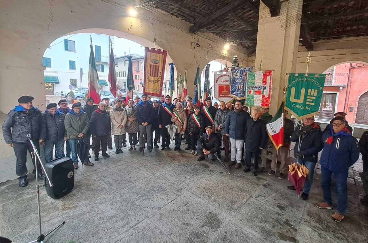 Il ricordo a Cavour dei partigiani Alfredo Sforzini e Gabi