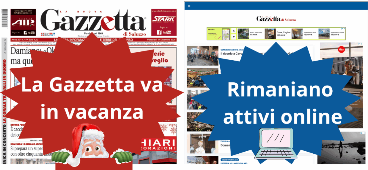 Buon Natale e Buon nuovo anno con la Gazzetta