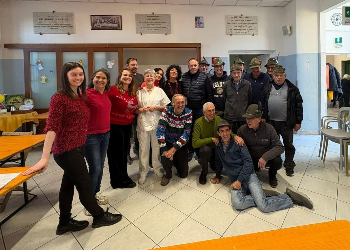 Il pranzo di Natale al Don Uberti di Barge