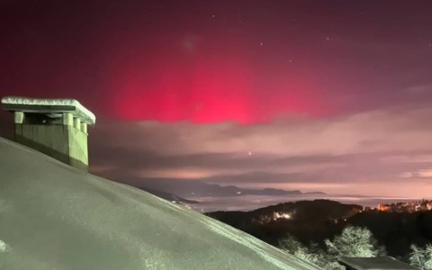 Lo spettacolo dell’aurora boreale a Montoso