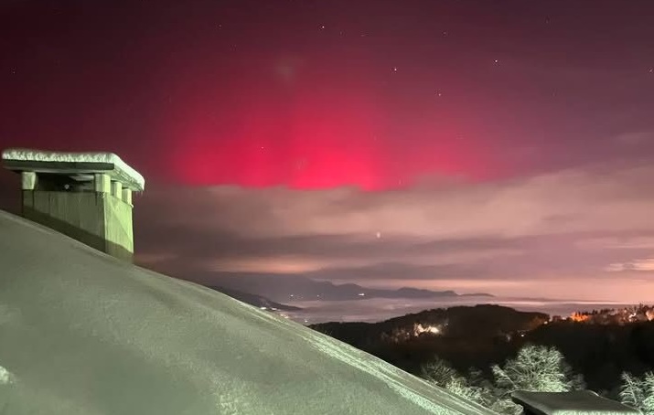 Lo spettacolo dell’aurora boreale a Montoso