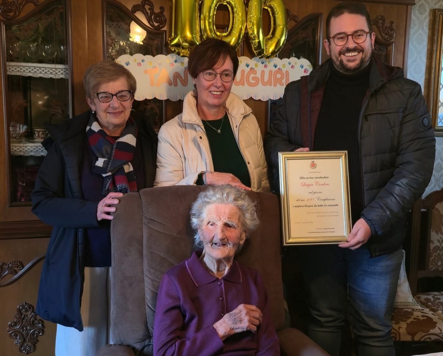 luigia cordero 100 anni