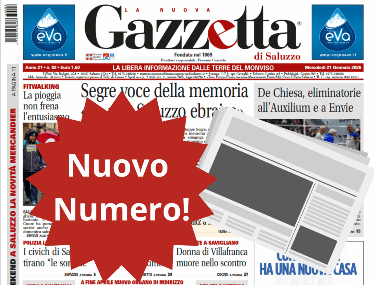 Nuovo Numero del 21 gennaio in Edicola