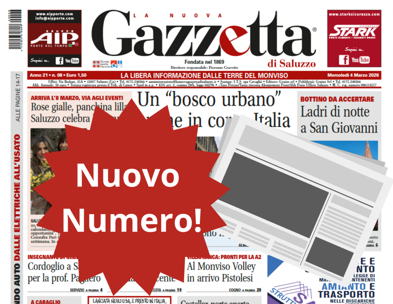 Nuovo Numero del 4 marzo in Edicola