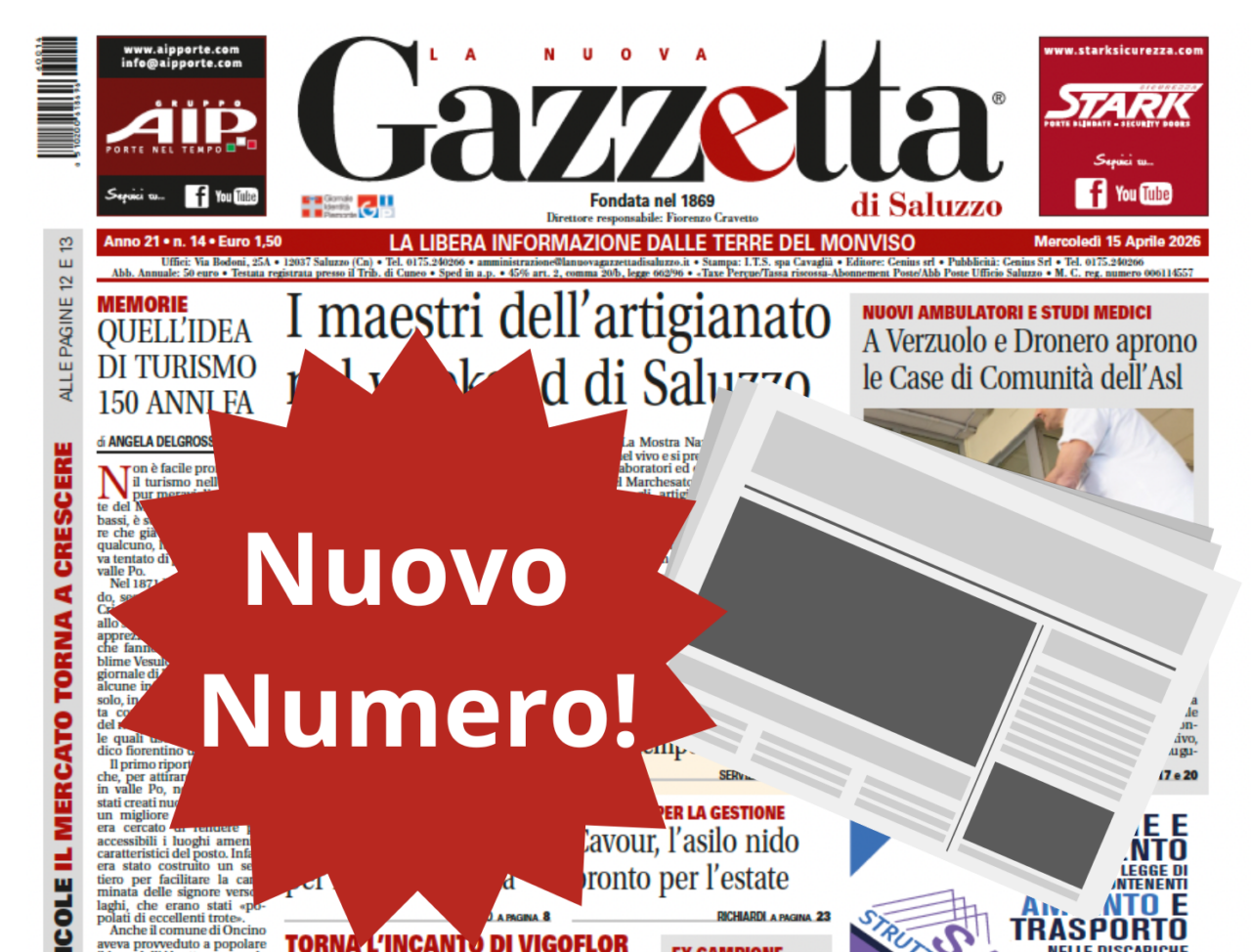Nuovo Numero del 15 aprile in Edicola