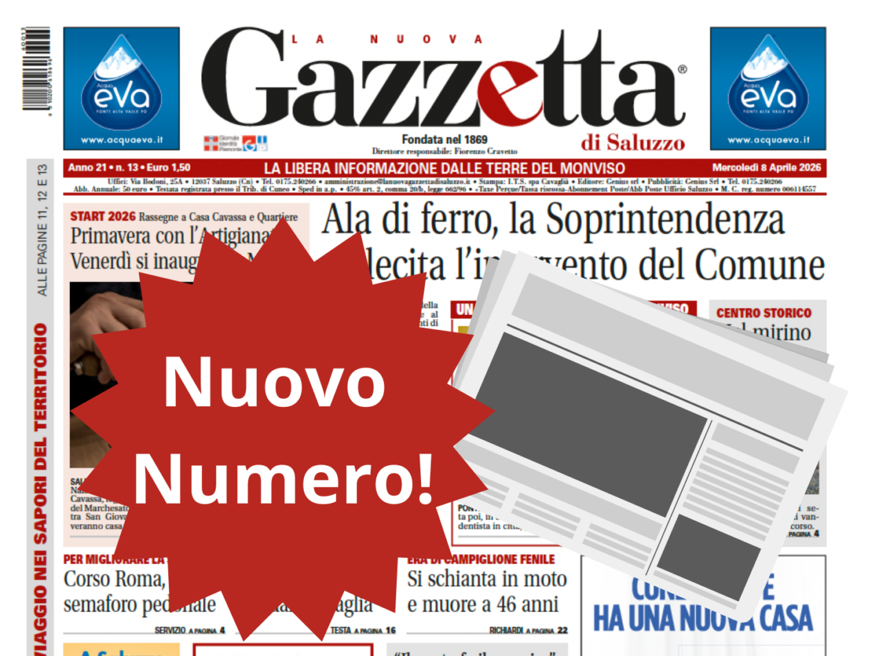 Nuovo Numero dell’8 aprile in Edicola