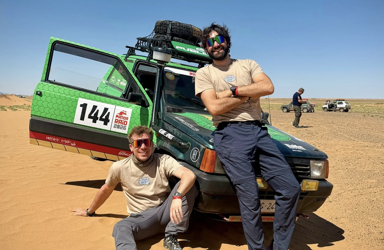L’avventura nel deserto di Mattia e Paolo con una Fiat Panda