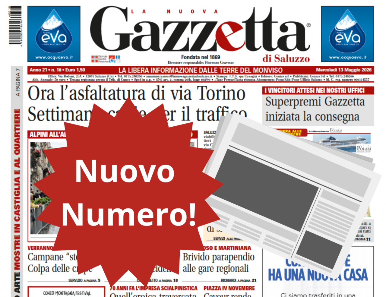 Nuovo Numero del 13 maggio in Edicola