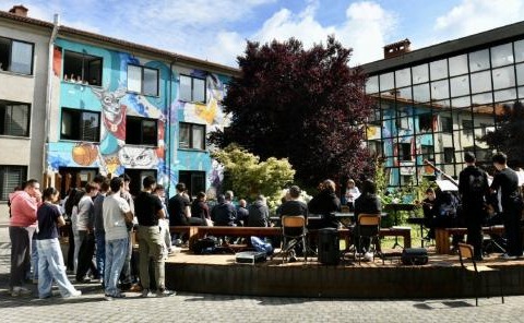 Inaugurato lo spazio del liceo Bodoni